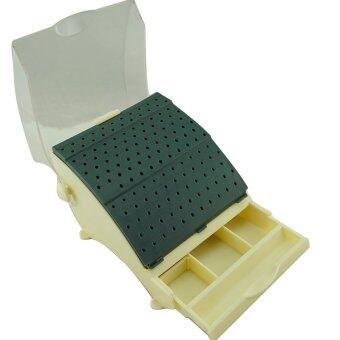 Dental Bur Holder 142 Burs Block Station with Pull out Drawer - intl