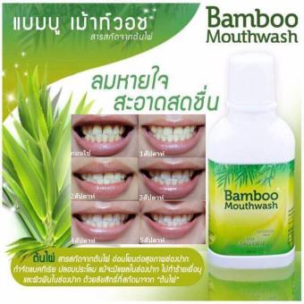 Hybeauty Bamboo Mouthwash น้ำยาบ้วนปาก แบมบู 300 ml กำจัดคราบสกปรก (1 ขวด)