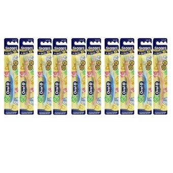 Oral-B Stages 1 Toothbrush 4 - 24 months 10 Pack /GENUINE and ORIGINAL Packing