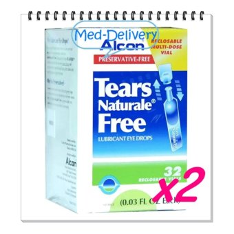 ALCON Tears Naturale Freeน้ำตาเทียม ไม่มีสารกันบูด0.03 FL.OZ (0.9 ml) 2กล่อง