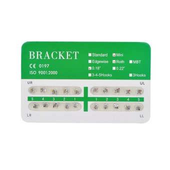 New Dental Dentist Orthodontics Brackets Mini Roth 018 No Hooks – 20Pcs/Pack