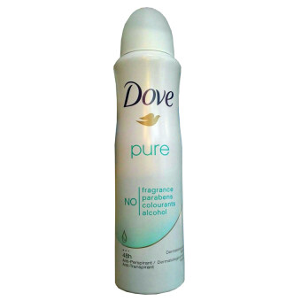 Dove Pure Antiperspirant Deodorant Spray Fragrance Free 48 Hour 150ml (1 ขวด)