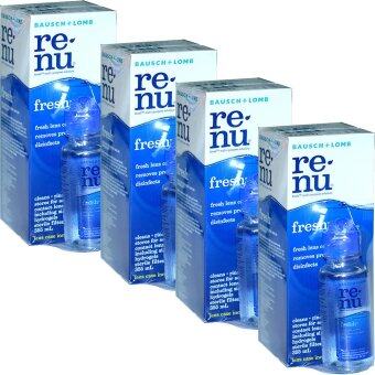 Renu Fresh Multi Purpose Solution 355 ml (4ขวด) แถมฟรี ขวดเล็ก 60 ml 4 ชุด
