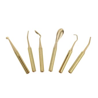 BolehDeals 1 Set of 6pcs Wax Tips Pot for Dental Lab Electric Waxer Carving Pen Pencil