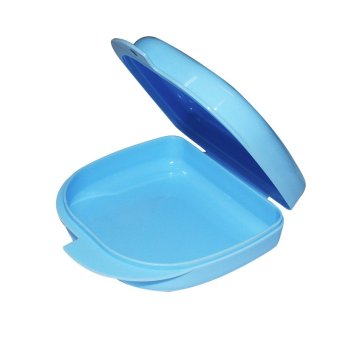 Blue Dental Orthodontic Retainer Denture mouthguard Case Box (Intl)