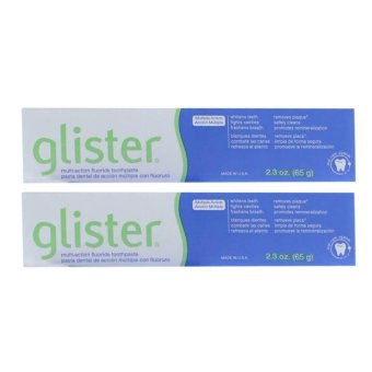 Amway GLISTER Multi-Action Fluoride Toothpaste ยาสีฟันกลิสเทอร์ มัลติ-แอ็คชั่น ฟลูออไรด์ 65g (2 กล่อง)