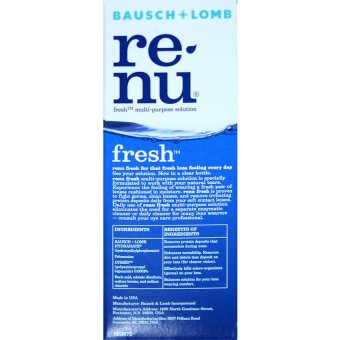 Renu Fresh Multi Purpose Solution 120 ml (4ขวด)รีนิว เฟรช น้ำยาล้างคอนแทคเลนส์