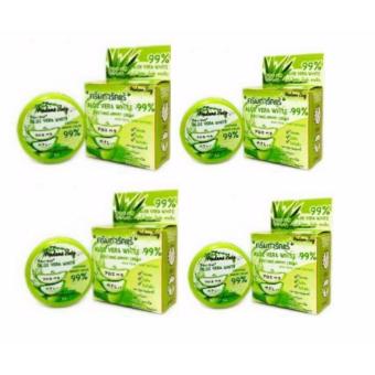 ครีมทารักแร้ Aloe vera white soothing armpit cream 99% 5 กรัม ( 4 กล่อง)