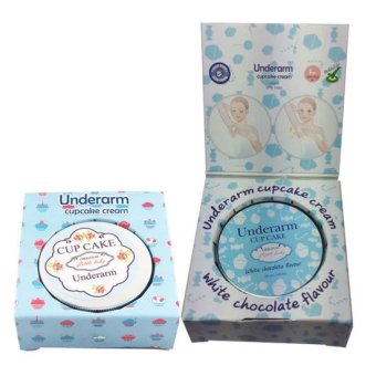 Little Baby Cupcake Underarm Cream ครีมรักแร้ขาวสูตรเก่า ทากลางคืน 50 g. + สูตรใหม่กลิ่นไวท์ชอคโกแลต สำหรับทากลางวัน 50 g.