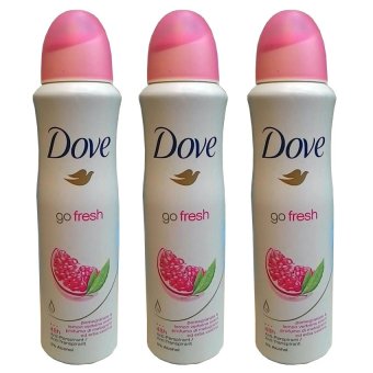 Dove go fresh Deo Roll-on mit Granatapfel & Zitronenverbene Duft 150ml (3 ขวด)