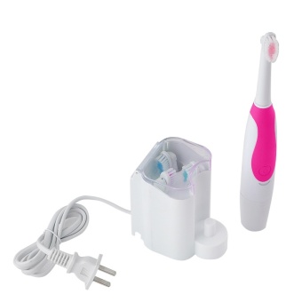 PINK Adult children general inductive charging fur electric toothbrush 4 brush head ultrasonic toothbrush