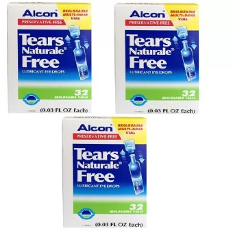 Alcon Eye Dropsน้ำตาเทียมTears Naturale Free Lubricant Eye Drops 0.3 ml. x 3กล่อง