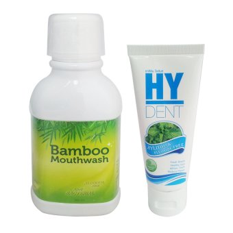 Bamboo mouthwash + HY DENT ยาสีฟัน