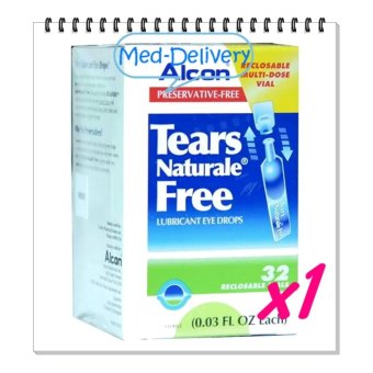 ALCON Tears Naturale Freeน้ำตาเทียม ไม่มีสารกันบูด0.03 FL.OZ (0.9 ml) 1กล่อง