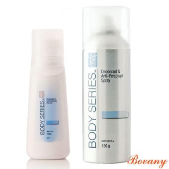 Amway ลูกกลิ้งระงับกลิ่นกาย บอดี้ซีรีส์ 1 ขวด และ สเปรย์ระงับกลิ่นกาย บอดี้ซีรีส์ 1 กระป๋อง