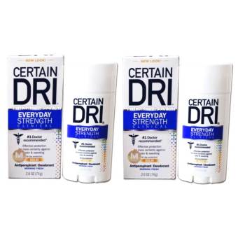 Certain Dri A.M. Solid โรลออนระงับเหงื่อและกลิ่นกาย สูตรอ่อนโยนสำหรับทาตอนเช้า 74g. (2 กล่อง) โฉมใหม่