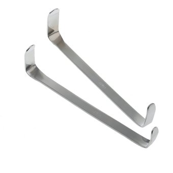BolehDeals 2pcs Stainless Steel Cheek Retractor Dental Surgical Instrument Tool
