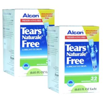 ALCON Tears Naturale Freeน้ำตาเทียม ไม่มีสารกันบูด0.03 FL.OZ (0.8 ml) 2กล่อง