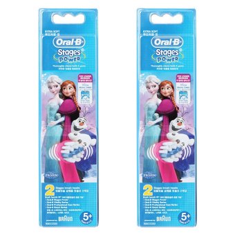 Braun Oral-B EB10-4 Disney FROZEN Toothbrush Replacement Brush Head 2Pack