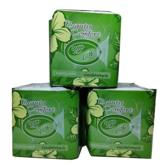 Beauty Comfort แอดเวล บิวตี้ สีเขียว แผ่นอนามัย สมุนไพร แผ่นรอง 3 ห่อ