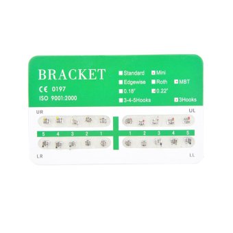 New Dental Dentist Orthodontics Brackets Mini MBT 022 3-4-5 Hooks - 20Pcs/Pack