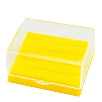 1 Pc Dental Plastic Bur Holder Block Case 24 Holes Yellow - intl