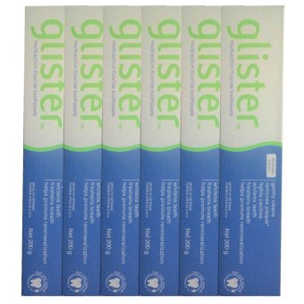 Amway GLISTER Multi-Action Fluoride Toothpaste ยาสีฟันกลิสเทอร์ มัลติ-แอ็คชั่น ฟลูออไรด์ (200g) (6 กล่อง)