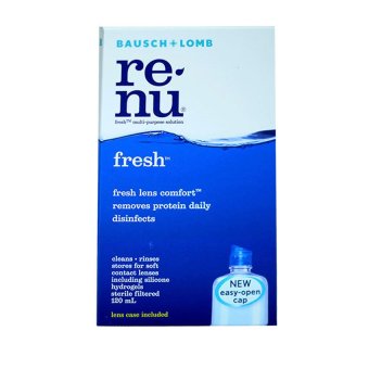 Renu Fresh Multi Purpose Solution 120 mlรีนิว เฟรช น้ำยาล้างคอนแทคเลนส์1ขวด