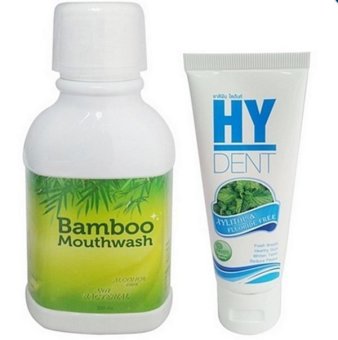 Hylife Bamboo mouthwash 300ml. + HY DENT Set ดูแลสุขภาพปาก 80 g.