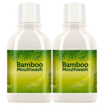 Hylife Bamboo mouthwashน้ำยาบ้วนปาก ขจัดคราบหินปูน ชา กาแฟ(300 ml.) 2ขวด