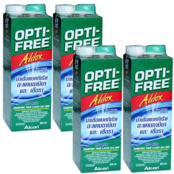 ALCON Opti-Free Aldox ออฟติ-ฟรี ออลด็อซ สำหรับล้างคอนแทคเลนส์ 355ml. (4 ขวด)