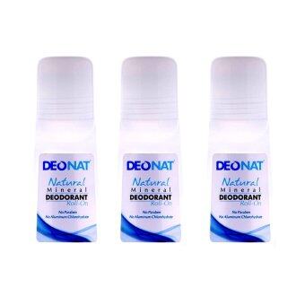 Deonat Natural Mineral Deodorant Roll On 65 Ml (3Pcs/Pack)
