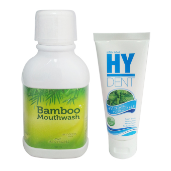 Bamboo mouthwash น้ำยาบ้วนปาก แบมบู + HY DENT ยาสีฟันไฮเด็นท์