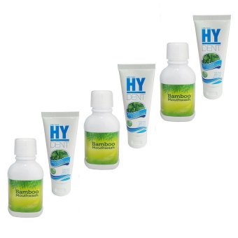 Hylife Bamboo mouthwash 300 ml. + HY DENT Set ดูแลสุขภาพปาก 80 g. (3 คู่)