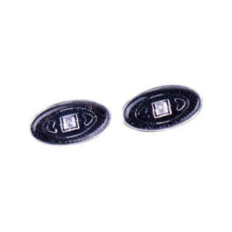 25 Pairs Silicone Eyeglass Nose Pads Oval Screw In