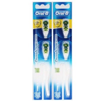 Braun Oral-B CrossAction Power Replacement Brush Heads, Soft 2pack Cross Action
