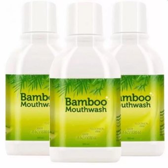Hylife Bamboo mouthwash น้ำยาบ้วนปาก ขจัดคราบหินปูน ชา กาแฟ (300 ml.) 3ขวด