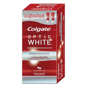 COLGATE ยาสีฟัน อ๊อฟติค ไวท์ สปาร์คกิ้ง ไวท์ 100 กรัม แพ็คคู่