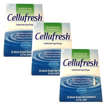 Cellufreshน้ำตาเทียม ไม่มีสารกันบูด0.4ML 3กล่อง