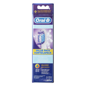 Braun Oral-B SR32-4 Pulsonic Value Pack Replacement Brush Heads 1Pack(4PCS)