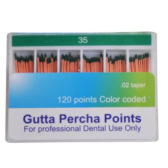 Green #35 Brand New Dental Endodontics Gutta Percha Points