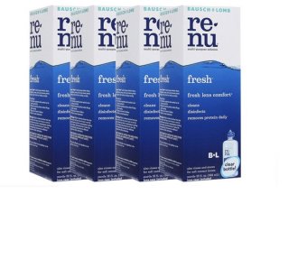 Renu Fresh Multi Purpose Solution 355 ml (4ขวด)แถมฟรี ขวดเล็ก60 ml 4ชุด