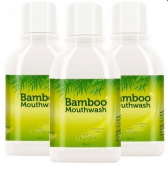 Hylife Bamboo mouthwash น้ำยาบ้วนปาก ขจัดคราบหินปูน ชา กาแฟ (300 ml.) 3ขวด