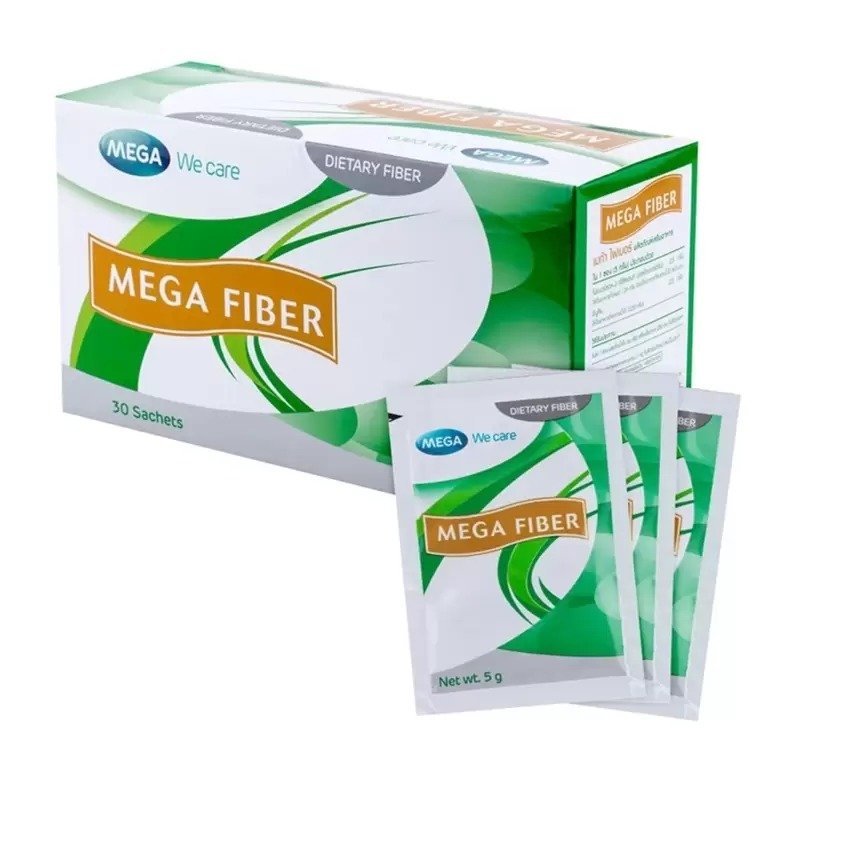 Mega We Care Fiber 30 ซอง/กล่อง Mega We Care Fiber 30 ซอง/กล่อง