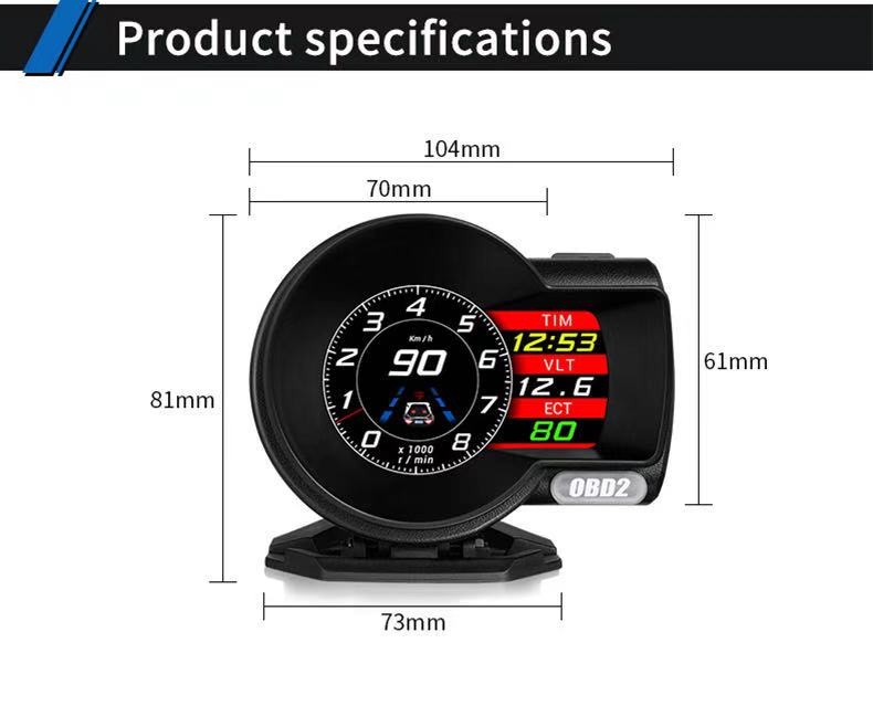 OBD2 สมาร์ทเกจ Smart gauge Display Meter รุ่น F8 รับประกัน 1 ปี 13 59639e8a8dc81906b9e5de4aa0a710da