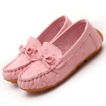 เด็กแฟชั่น loafers เดียวเด็กสาวรองเท้ารองเท้าแบนเหตุ (สีชมพู) เด็กแฟชั่น loafers เดียวเด็กสาวรองเท้ารองเท้าแบนเหตุ (สีชมพู)
