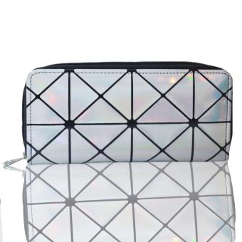 Nuchon Bag Women Wallet กระเป๋าสตางค์ กระเป๋าสตางค์ใส่มือถือ Iphone 6 Plus Size L สีเงิน รุ่น SilverCoin BaoBao Issey Nuchon Bag Women Wallet กระเป๋าสตางค์ กระเป๋าสตางค์ใส่มือถือ Iphone 6 Plus Size L สีเงิน รุ่น SilverCoin BaoBao Issey