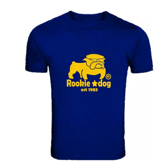 Rookie Dog T-Shirt เสื้อยิดคอกลม รุ่น Mafia สีน้ำเงิน Rookie Dog T-Shirt เสื้อยิดคอกลม รุ่น Mafia สีน้ำเงิน