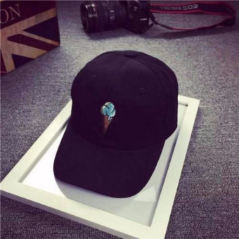 หญิงชายอักษรสีดำหมวกฮิปฮอบ Kpop Strapback โค้งหมวกเบสบอลปรับได้ หญิงชายอักษรสีดำหมวกฮิปฮอบ Kpop Strapback โค้งหมวกเบสบอลปรับได้