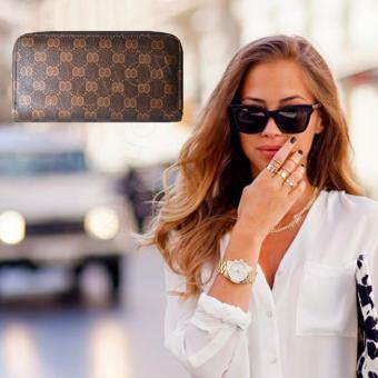 Nuchon Bag กระเป๋าตังสตางค์ ใส่มือถือ Iphone 6Plus Size Lรุ่น GICCI/Brown Nuchon Bag กระเป๋าตังสตางค์ ใส่มือถือ Iphone 6Plus Size Lรุ่น GICCI/Brown